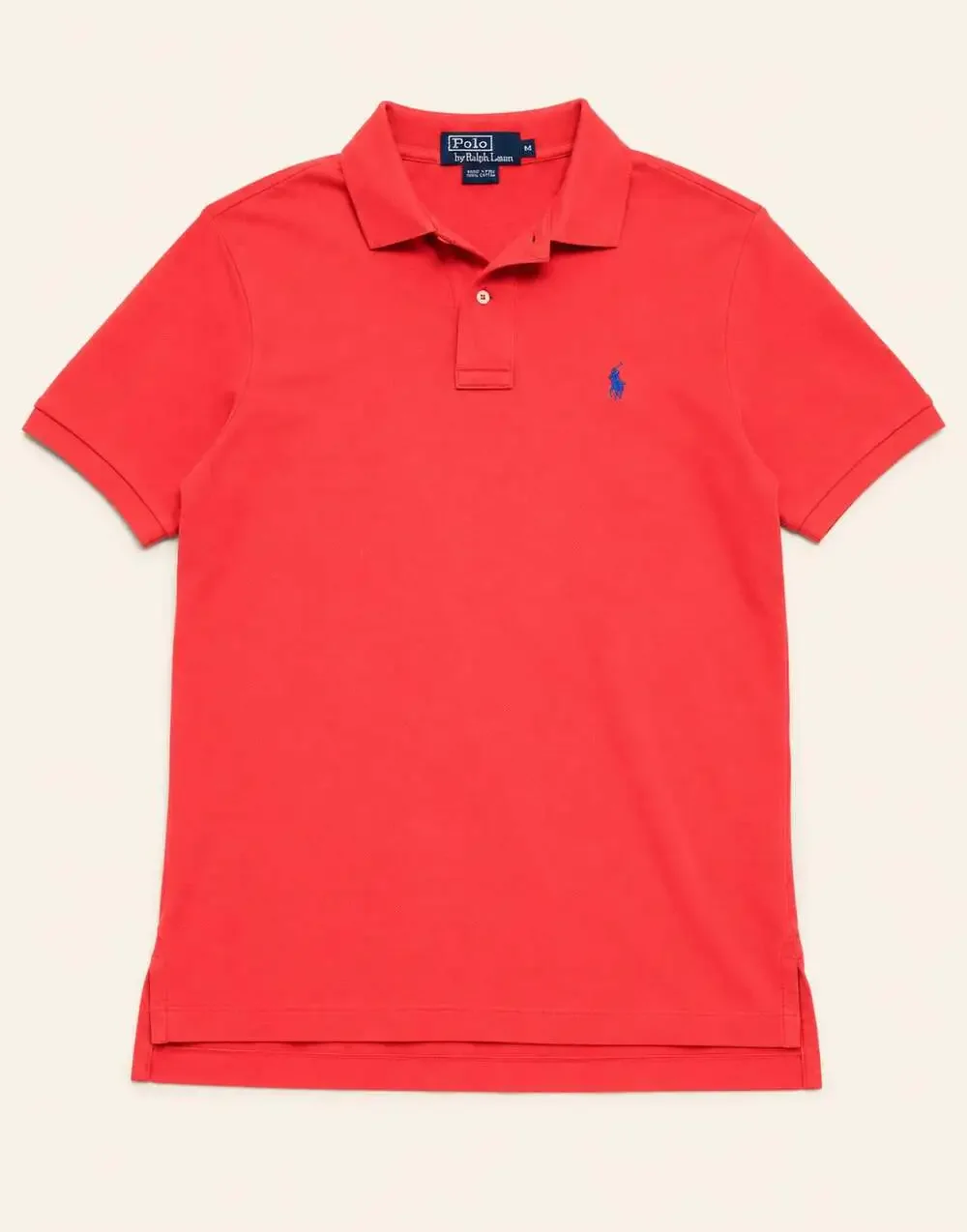 Polo Ralph Lauren Coral Red Pony Polo Shirt Men’s Medium Preppy Golf